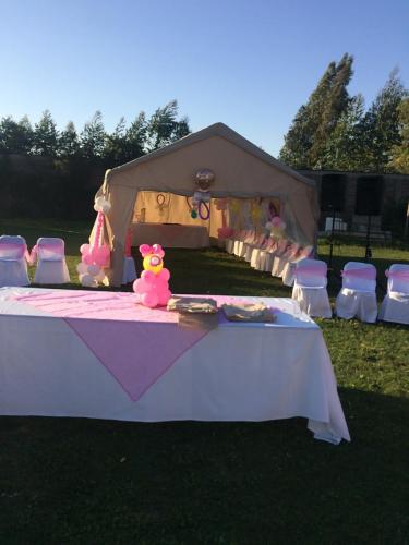 Baby shower en parcela para eventos.